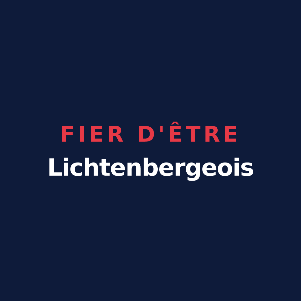 T-shirt « Fier d'être Lichtenbergeois » — design pour Lichtenberg