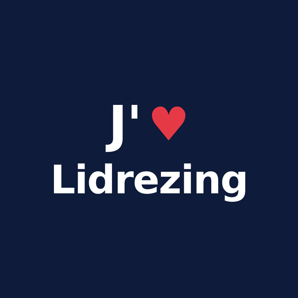 T-shirt personnalisé Lidrezing — design J'aime Lidrezing