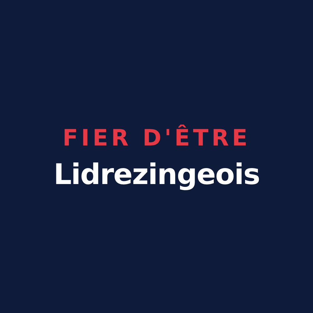 T-shirt « Fier d'être Lidrezingeois » — design pour Lidrezing