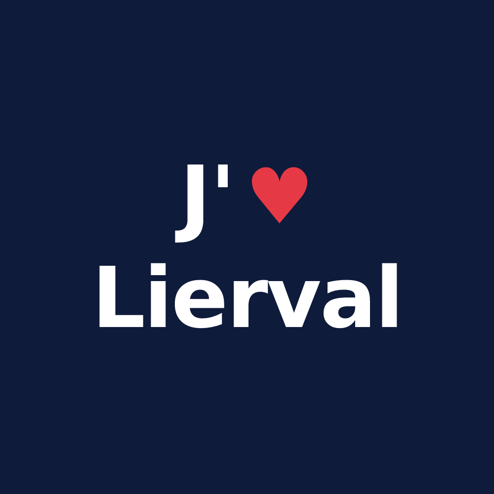 T-shirt personnalisé Lierval — design J'aime Lierval