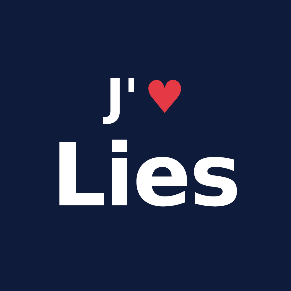 T-shirt personnalisé Lies — design J'aime Lies