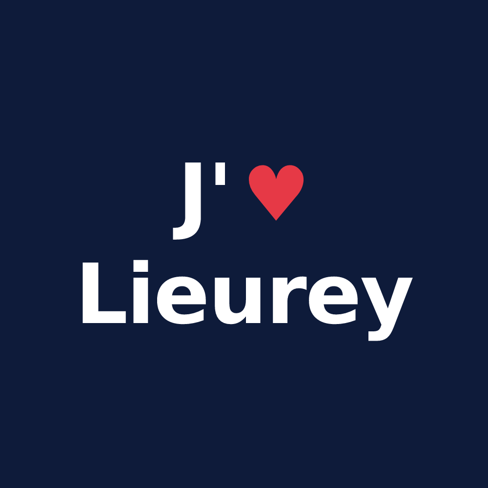 T-shirt personnalisé Lieurey — design J'aime Lieurey
