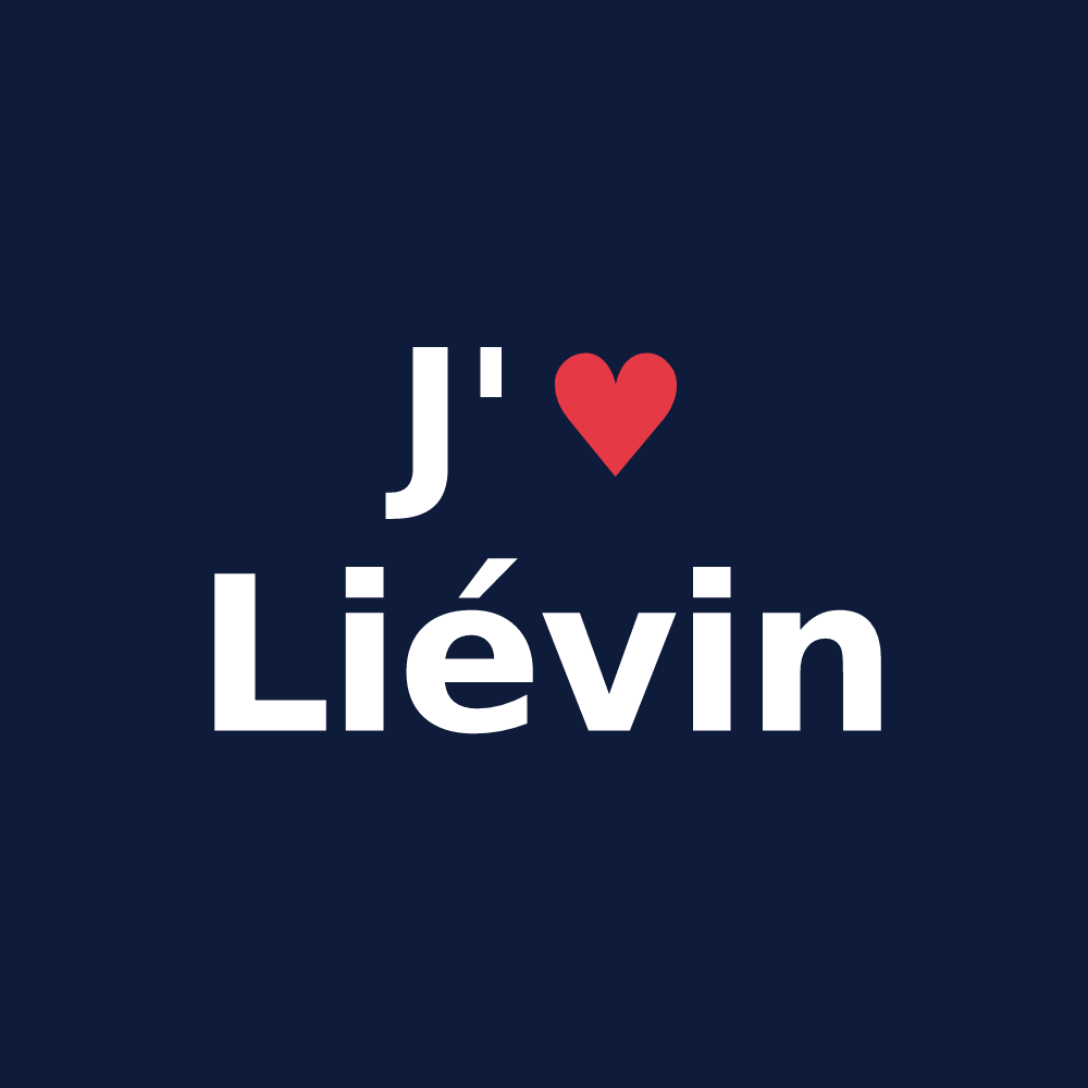 T-shirt personnalisé Liévin — design J'aime Liévin