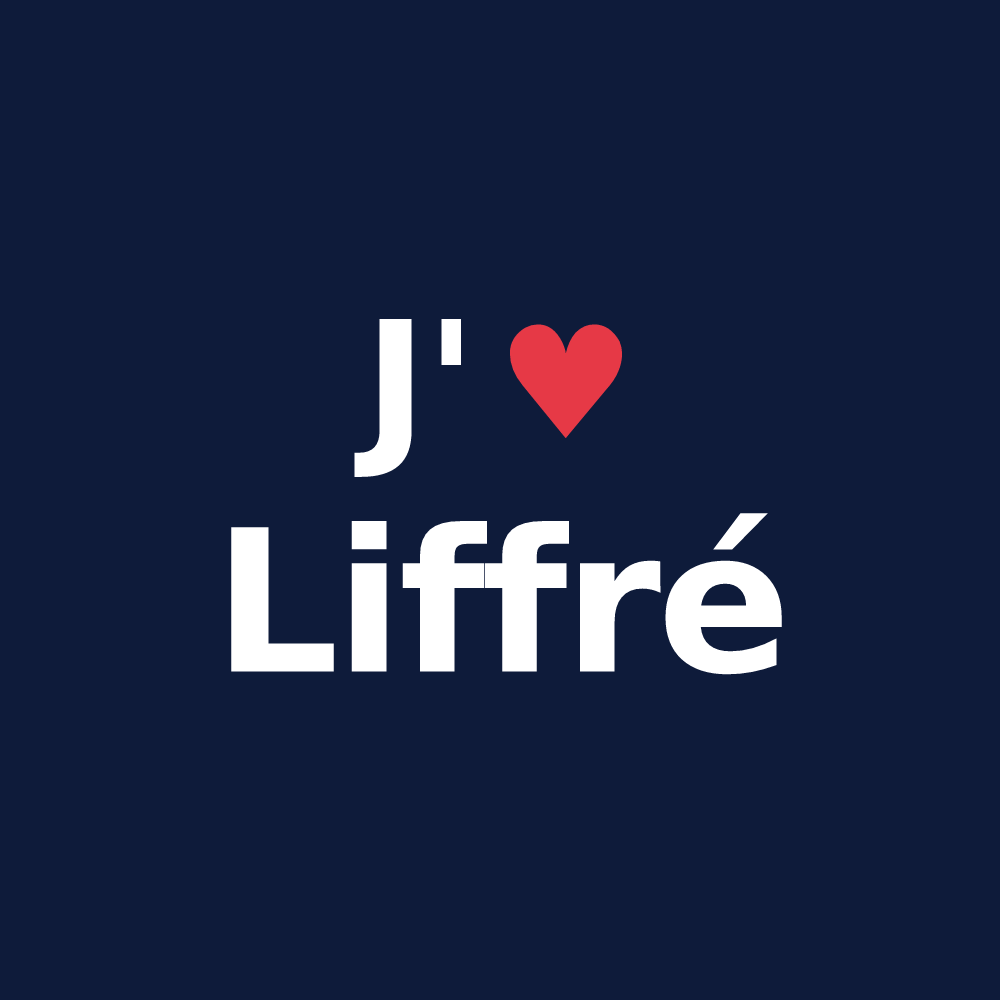 T-shirt personnalisé Liffré — design J'aime Liffré