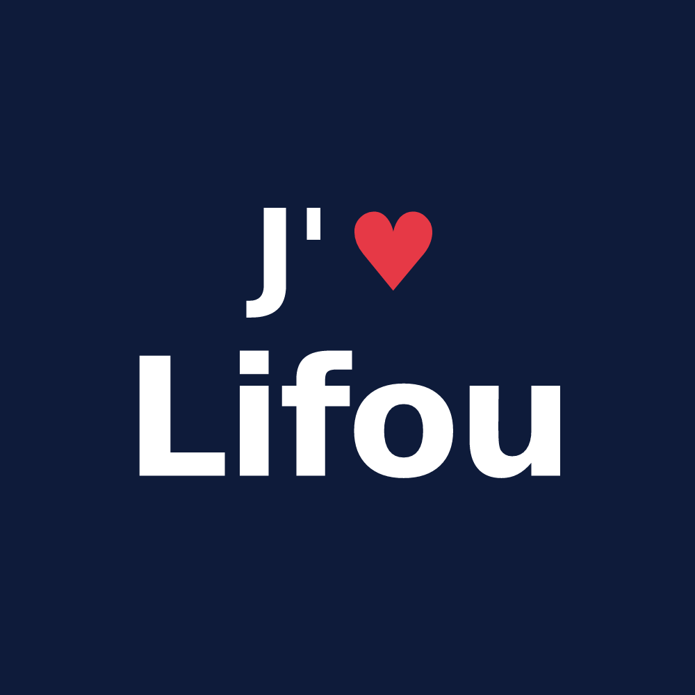 T-shirt personnalisé Lifou — design J'aime Lifou
