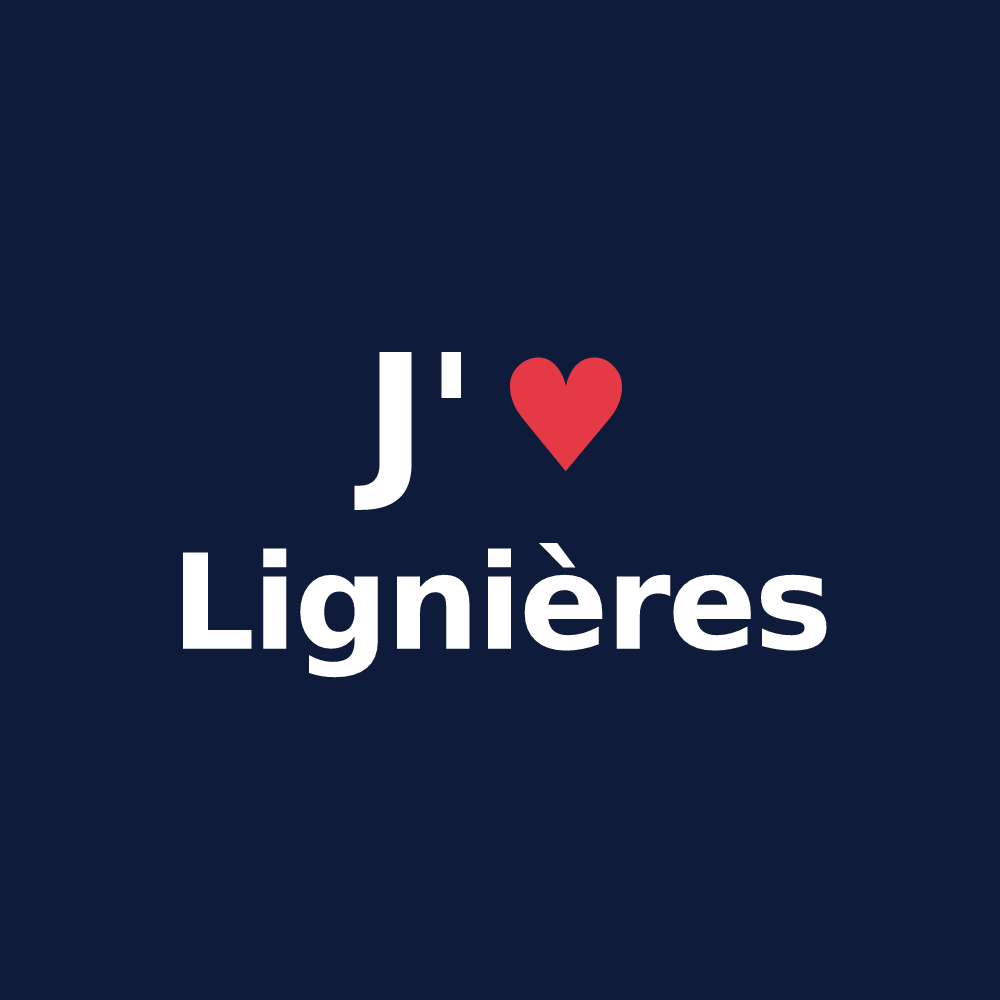 T-shirt personnalisé Lignières — design J'aime Lignières