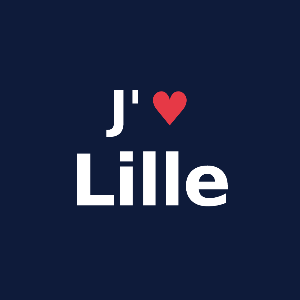 T-shirt personnalisé Lille — design J'aime Lille