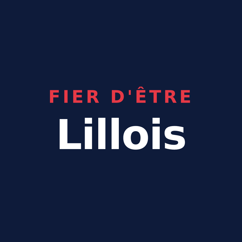 T-shirt « Fier d'être Lillois » — design pour Lille