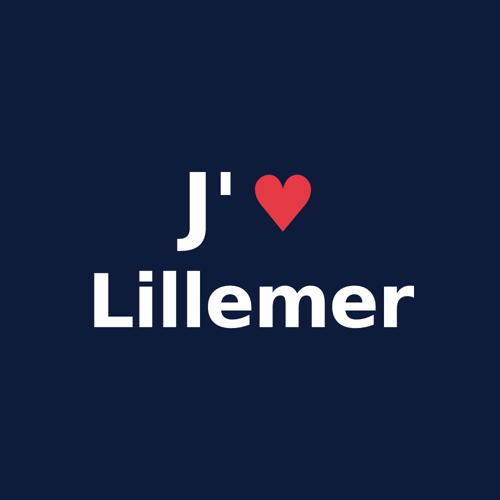 T-shirt personnalisé Lillemer — design J'aime Lillemer