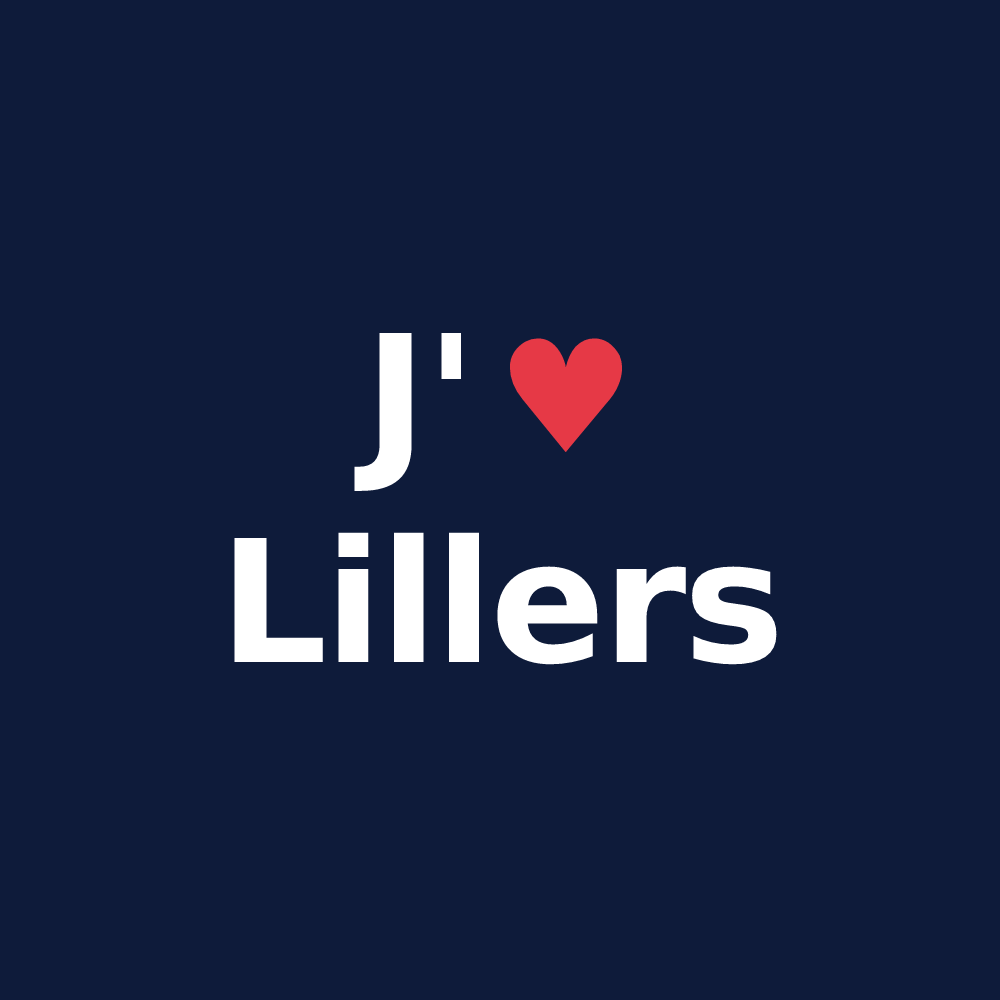 T-shirt personnalisé Lillers — design J'aime Lillers