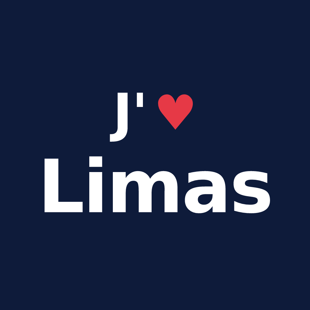 T-shirt personnalisé Limas — design J'aime Limas
