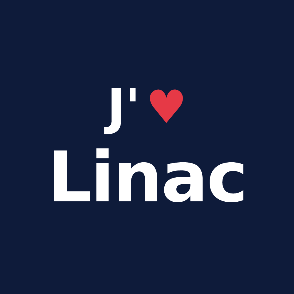 T-shirt personnalisé Linac — design J'aime Linac