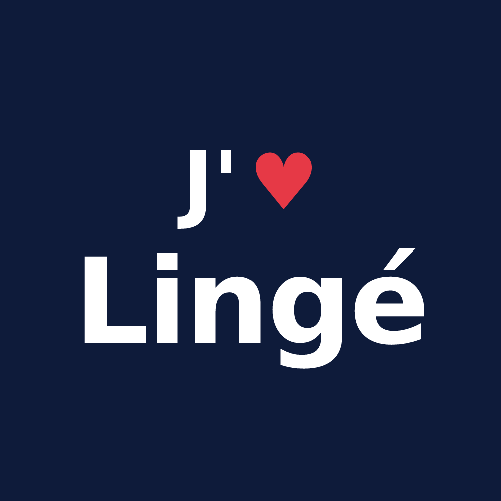 T-shirt personnalisé Lingé — design J'aime Lingé