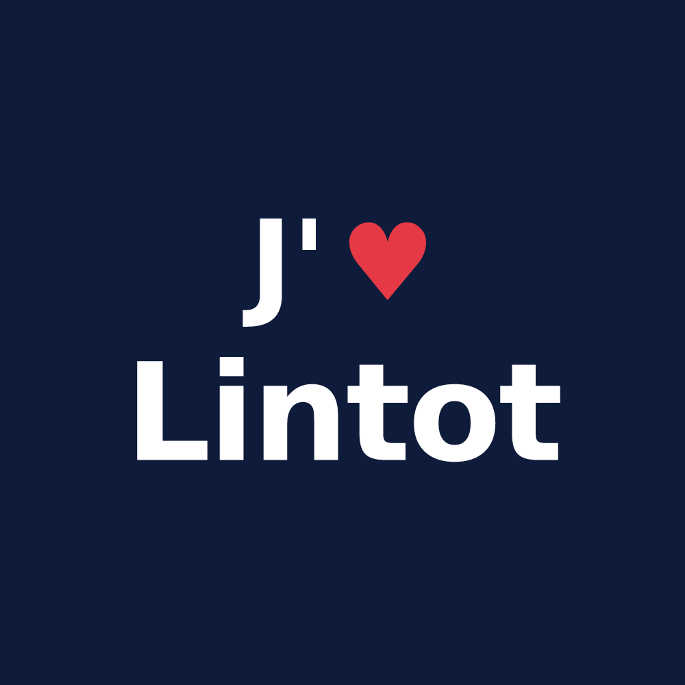 T-shirt personnalisé Lintot — design J'aime Lintot