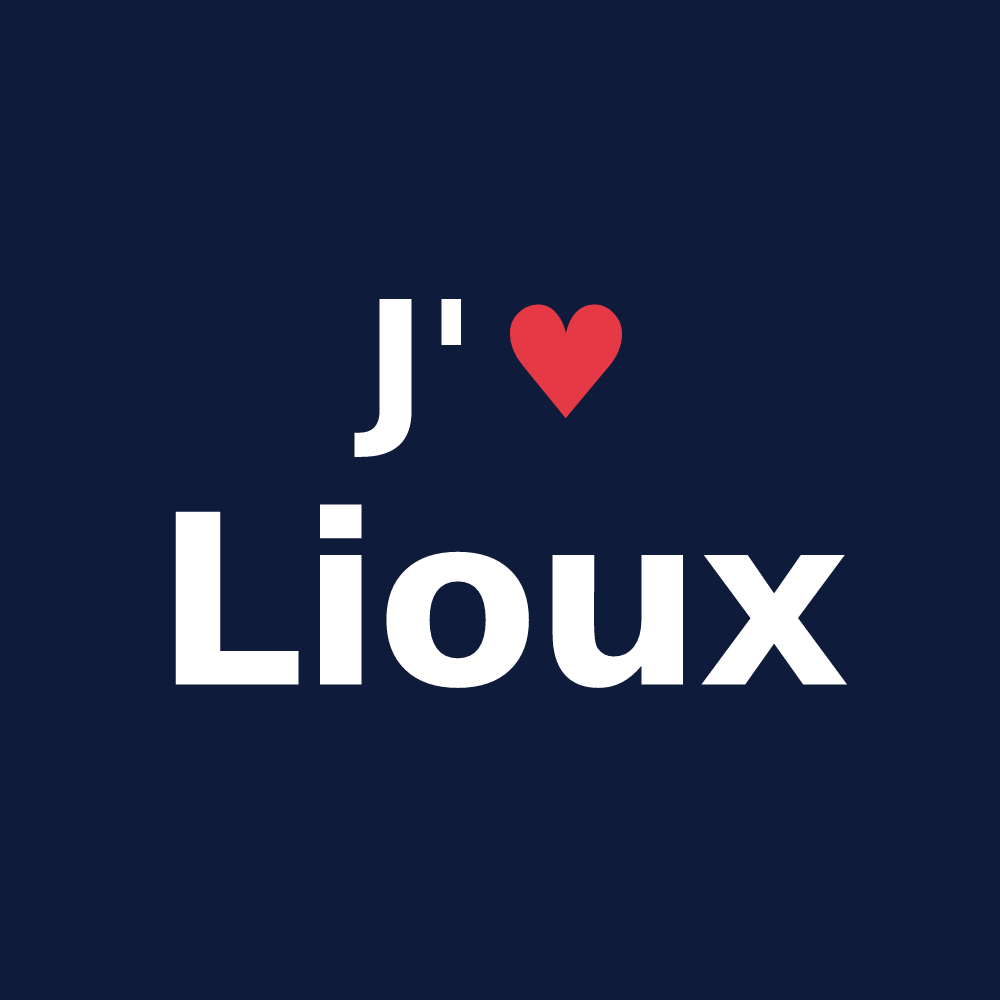 T-shirt personnalisé Lioux — design J'aime Lioux