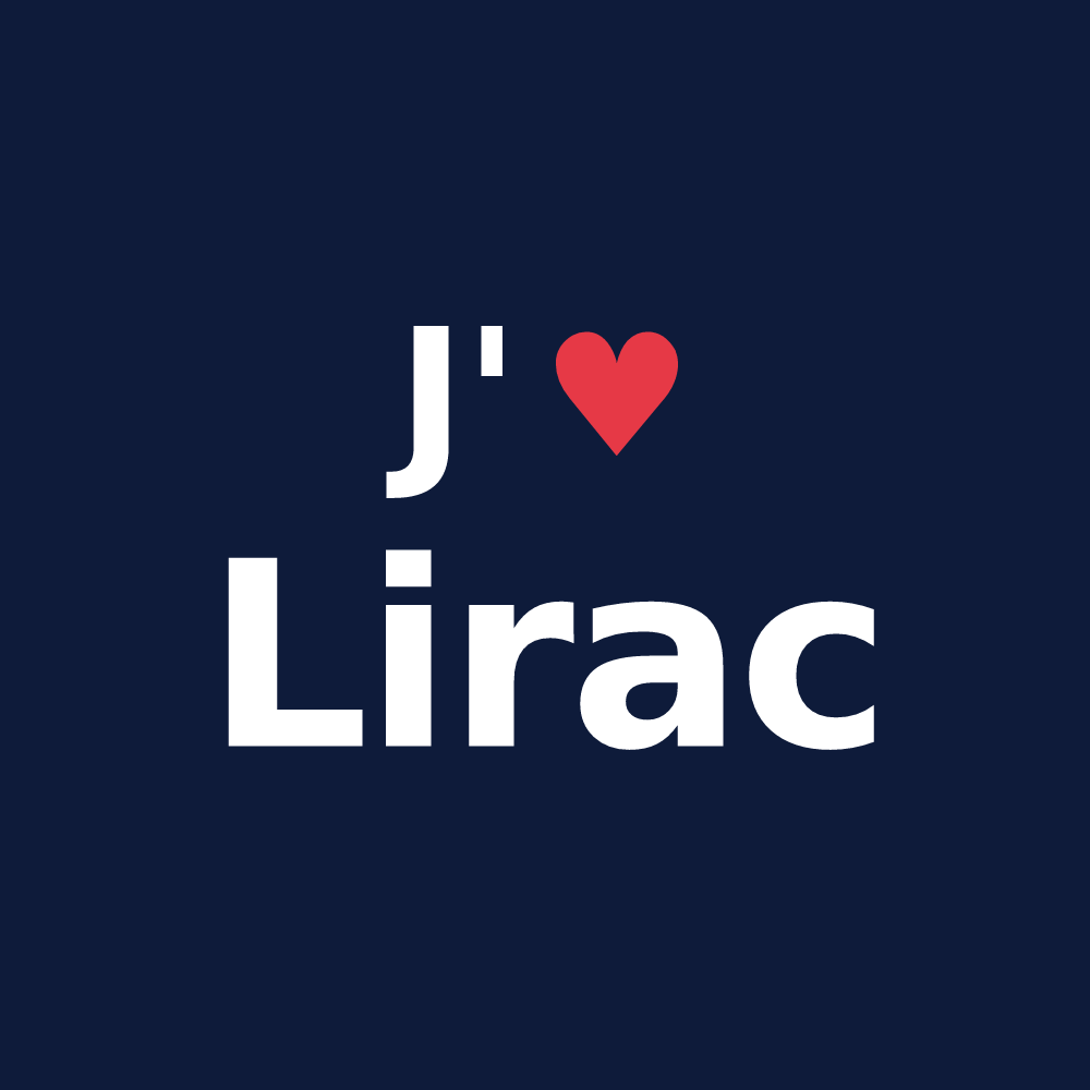 T-shirt personnalisé Lirac — design J'aime Lirac