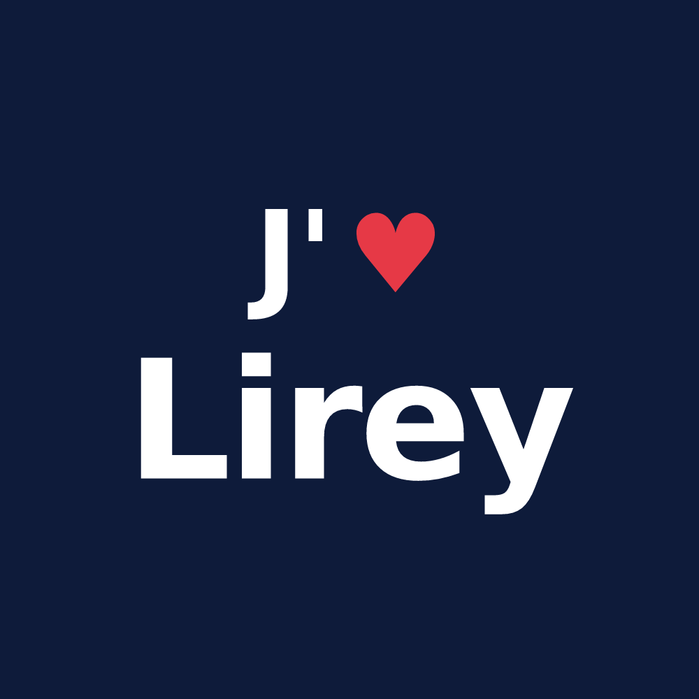 T-shirt personnalisé Lirey — design J'aime Lirey
