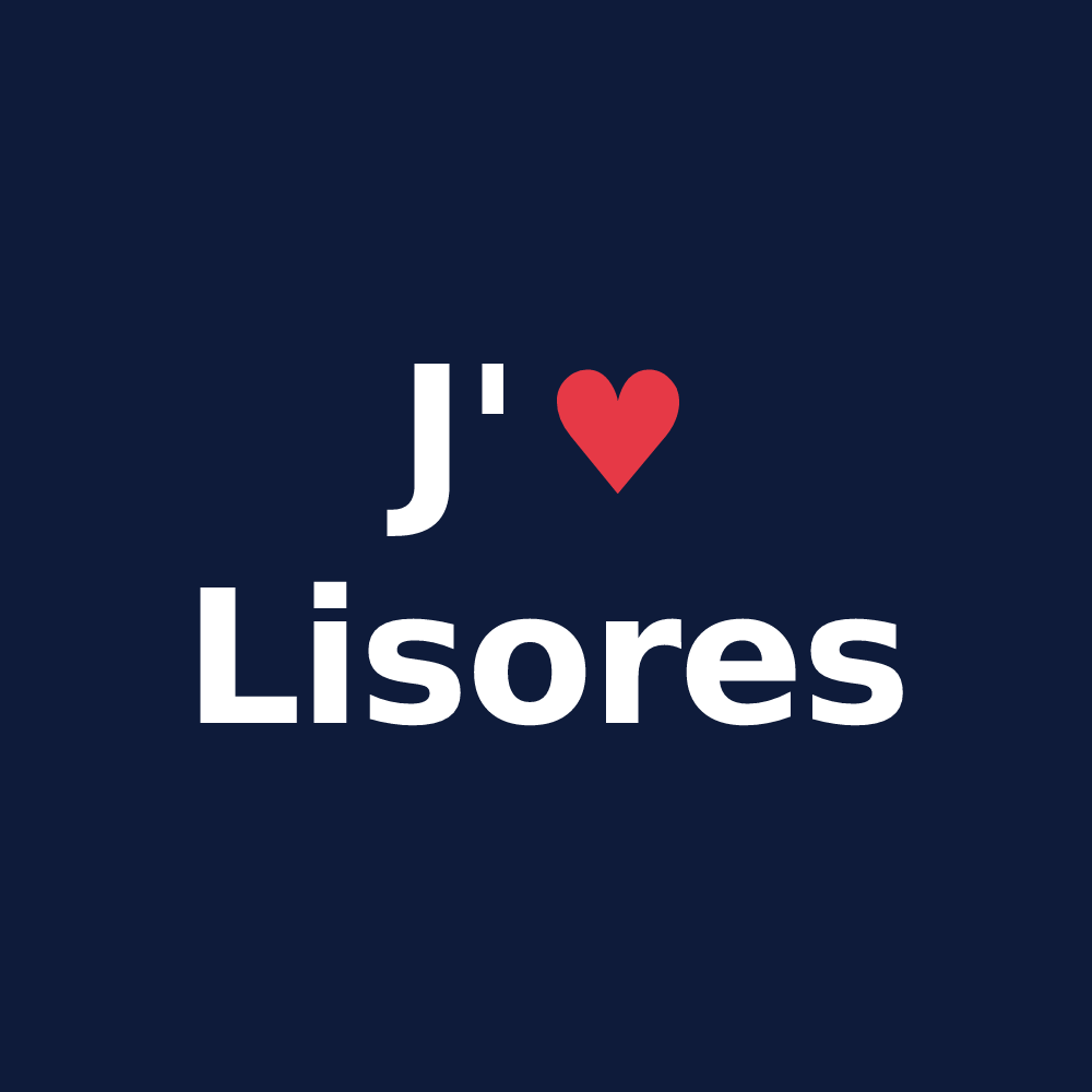 T-shirt personnalisé Lisores — design « J'aime Lisores » imprimé sur le t-shirt