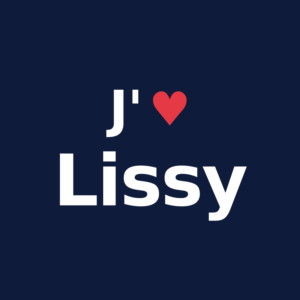 T-shirt personnalisé Lissy — design J'aime Lissy