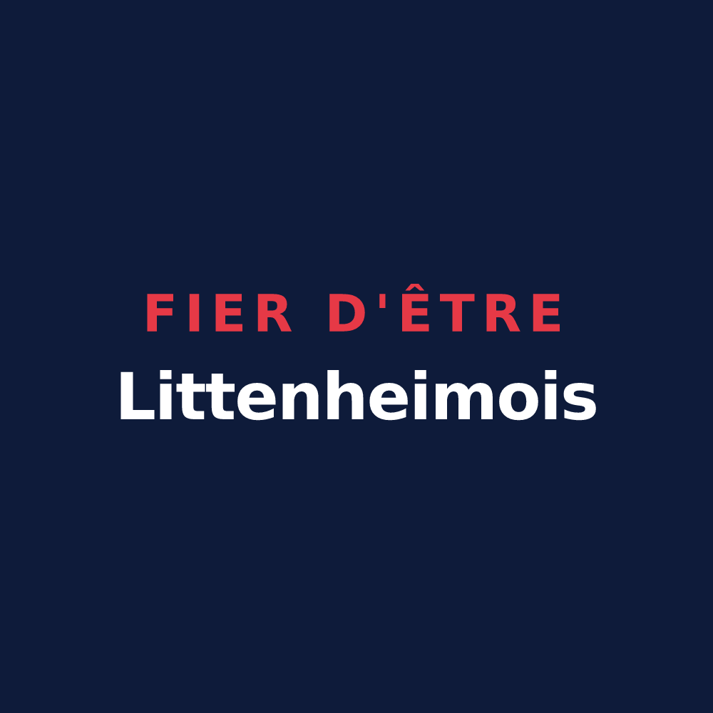 T-shirt « Fier d'être Littenheimois » — design pour Littenheim