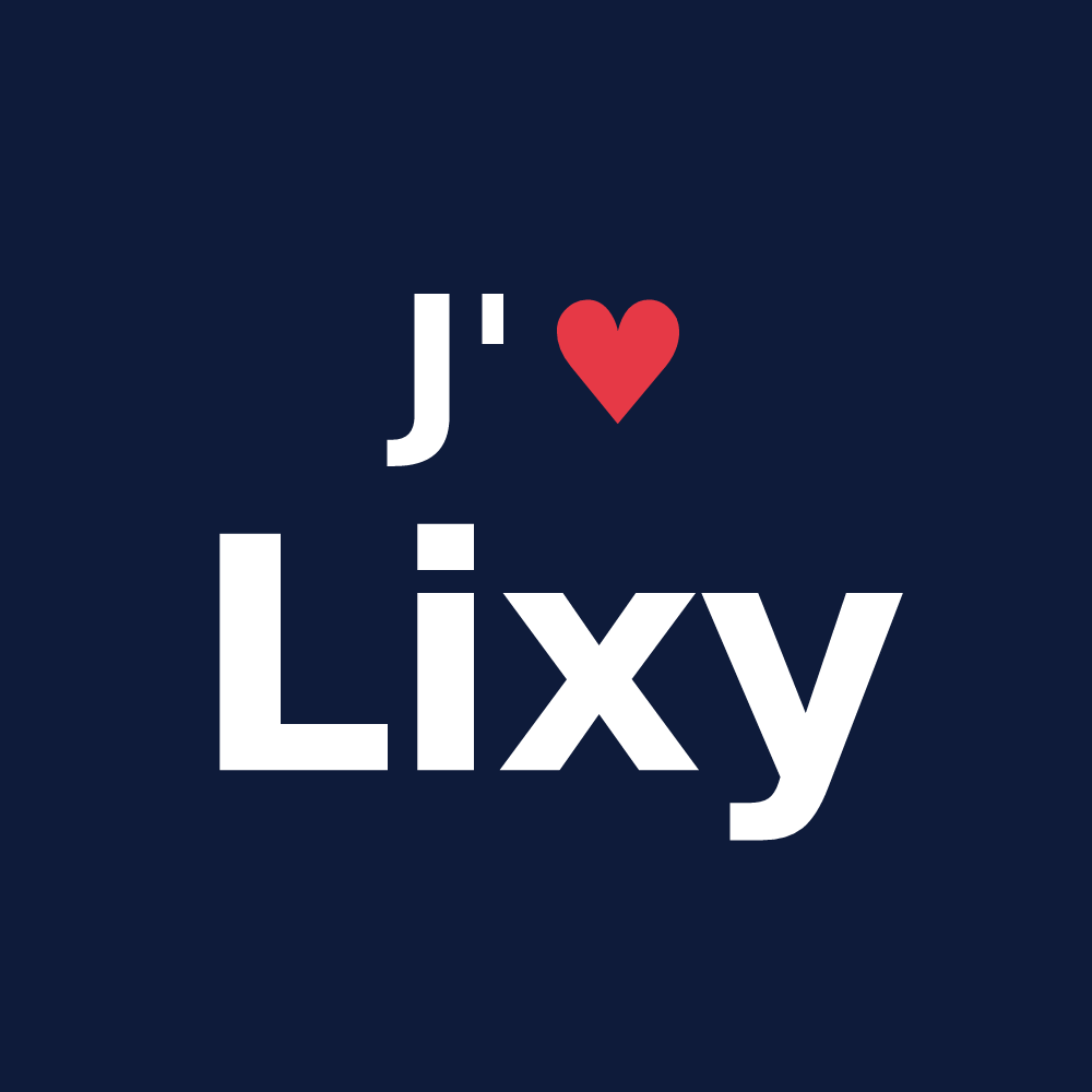 T-shirt personnalisé Lixy — design J'aime Lixy