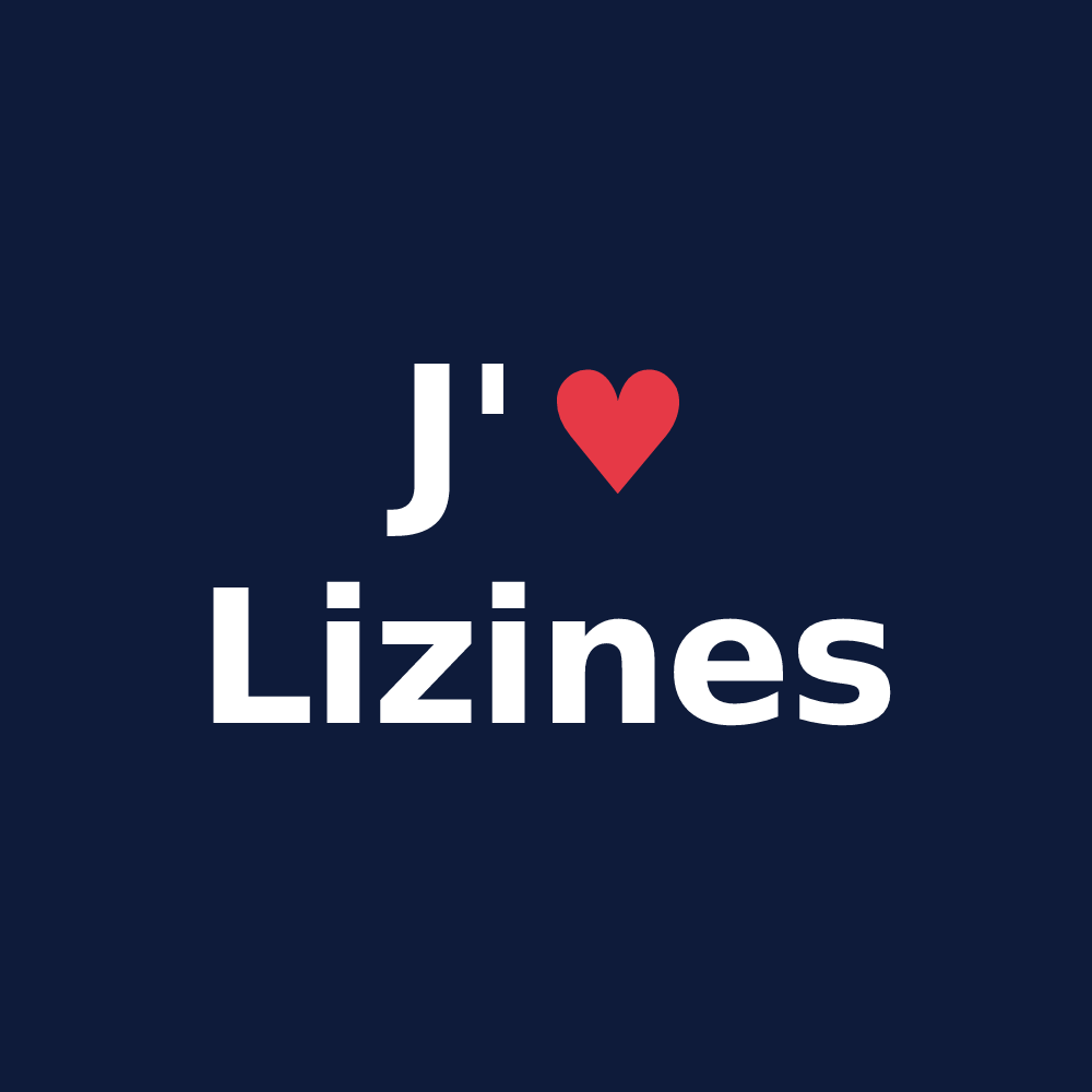 T-shirt personnalisé Lizines — design J'aime Lizines