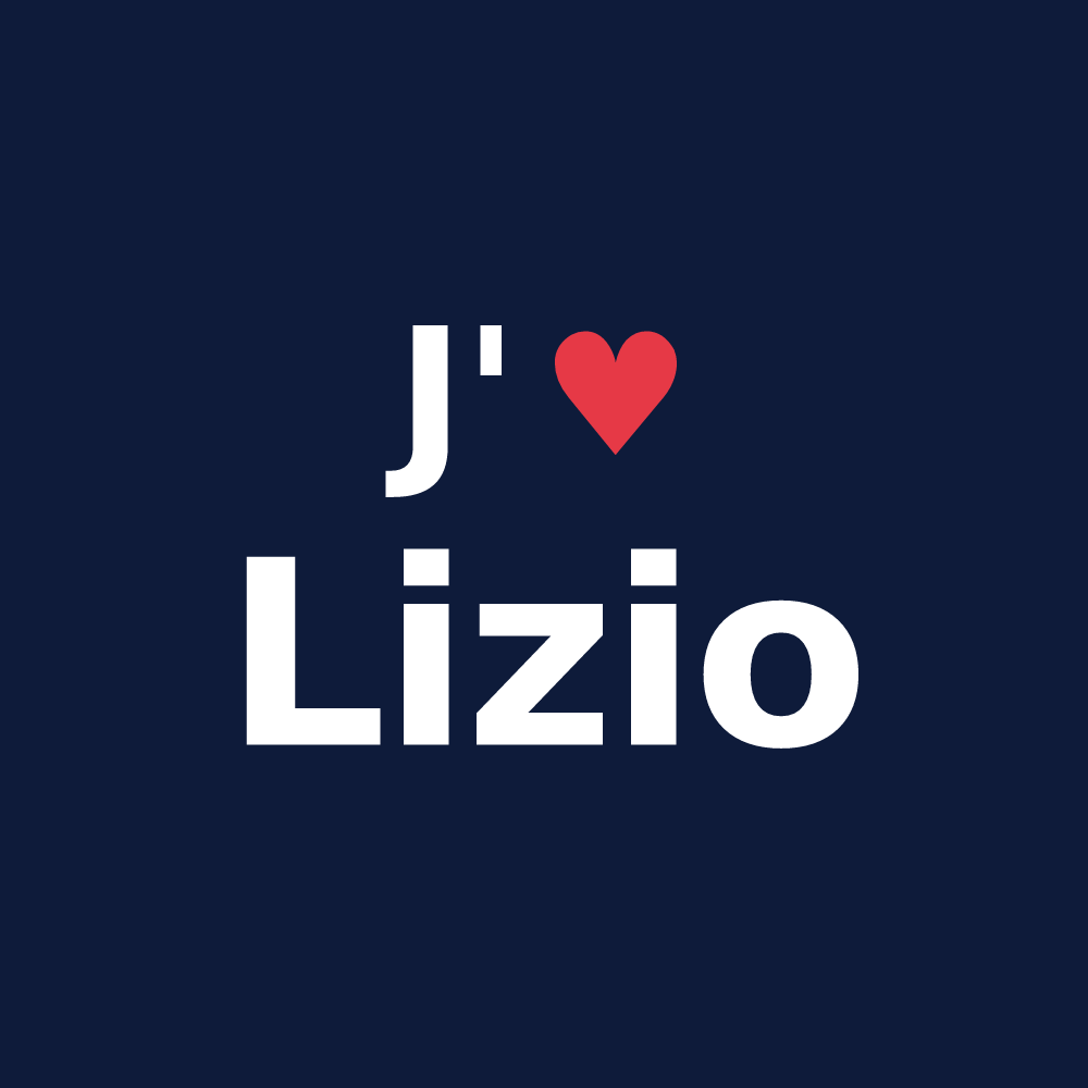 T-shirt personnalisé Lizio — design J'aime Lizio