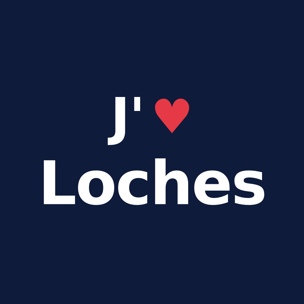 T-shirt personnalisé Loches — design J'aime Loches