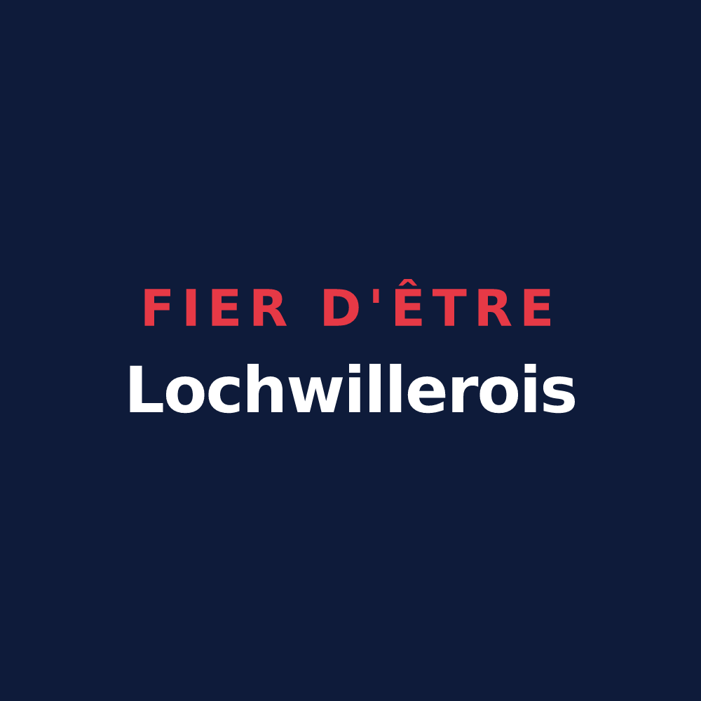 T-shirt « Fier d'être Lochwillerois » — design pour Lochwiller