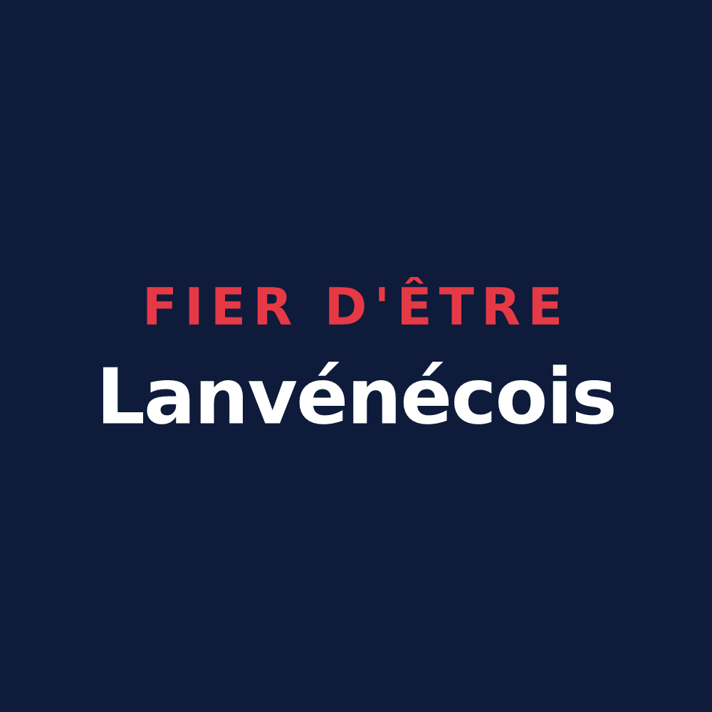 T-shirt « Fier d'être Lanvénécois » — design pour Locmaria-Plouzané