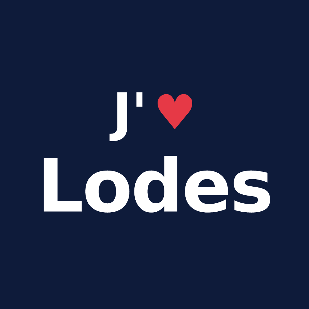 T-shirt personnalisé Lodes — design J'aime Lodes