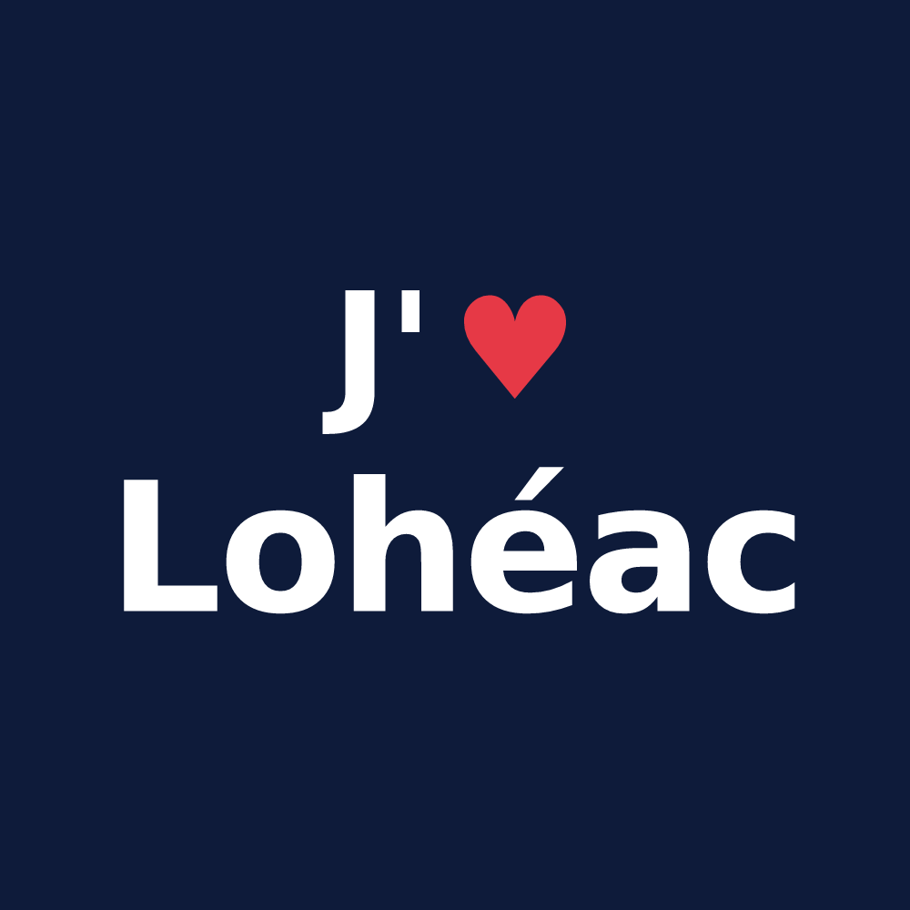 T-shirt personnalisé Lohéac — design J'aime Lohéac