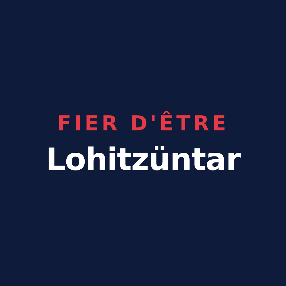 T-shirt « Fier d'être Lohitzüntar » — design pour Lohitzun-Oyhercq