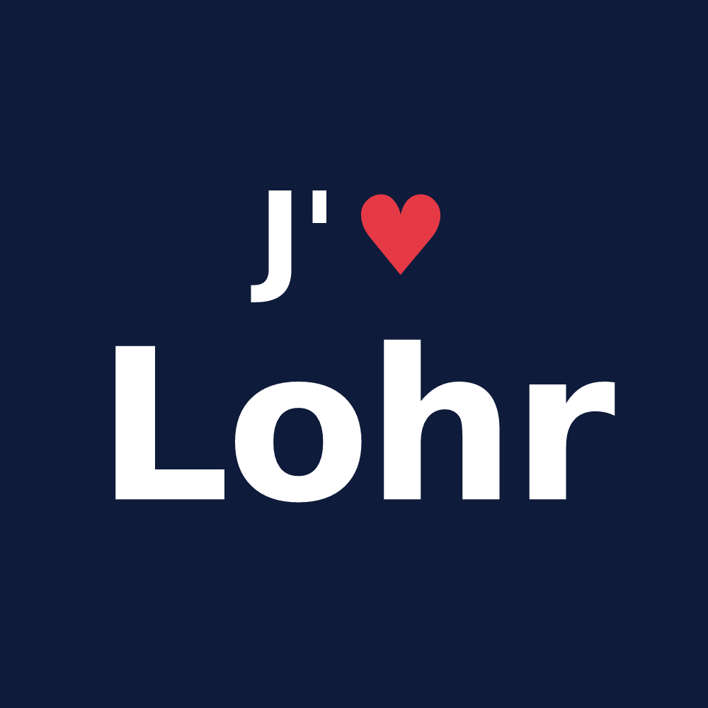 T-shirt personnalisé Lohr — design J'aime Lohr