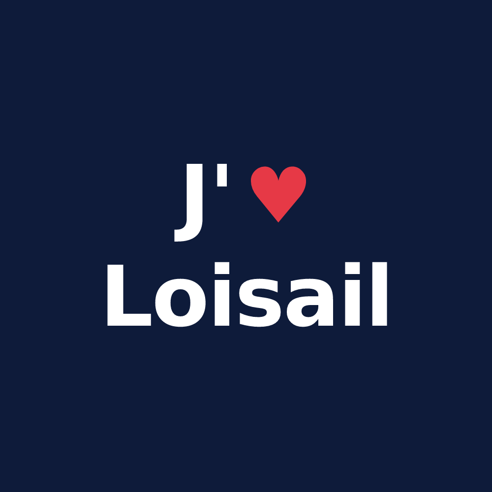 T-shirt personnalisé Loisail — design J'aime Loisail