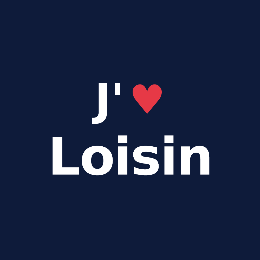 T-shirt personnalisé Loisin — design J'aime Loisin