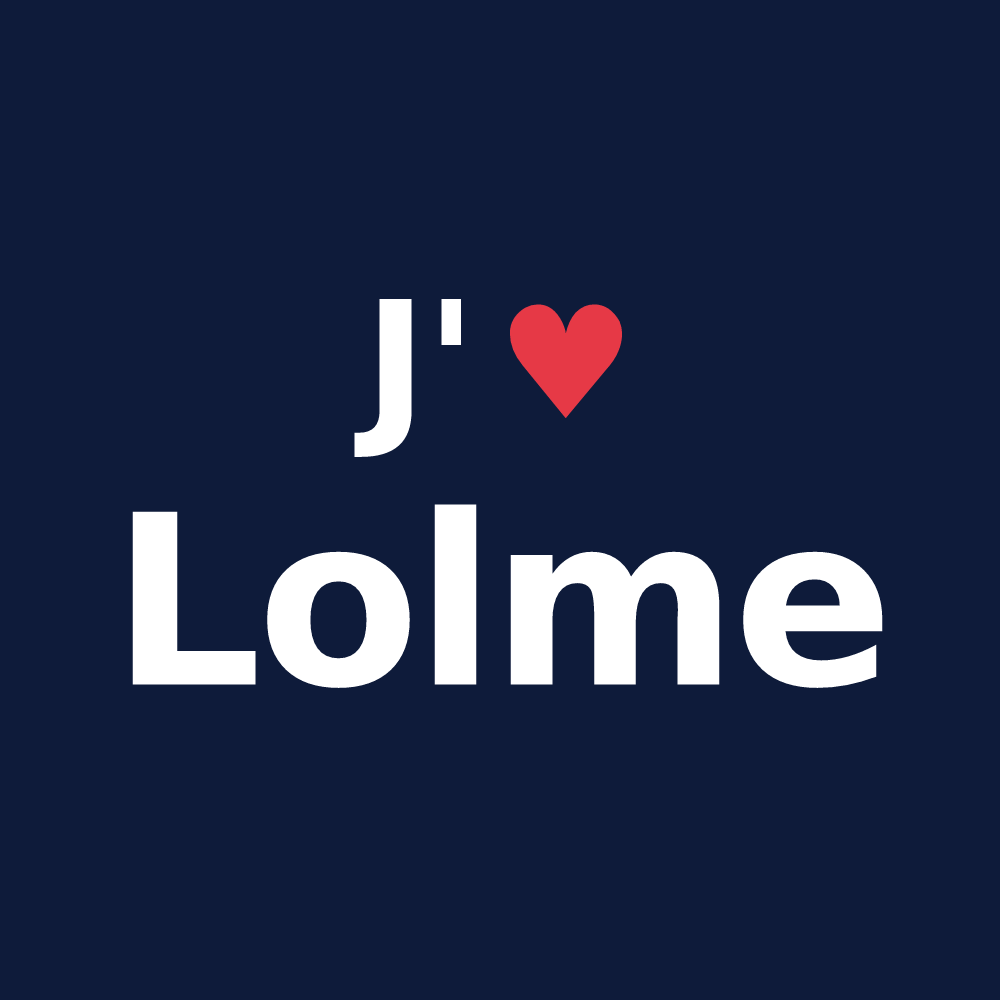 T-shirt personnalisé Lolme — design J'aime Lolme