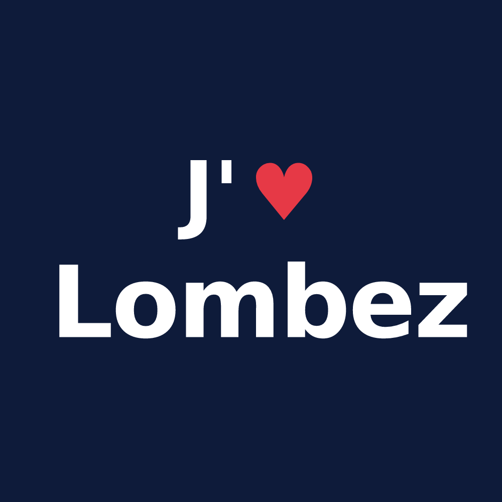T-shirt personnalisé Lombez — design J'aime Lombez