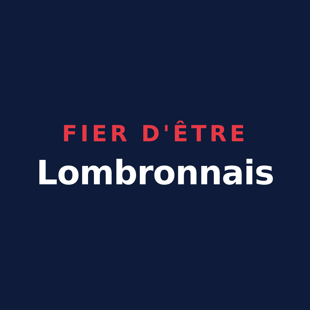 T-shirt « Fier d'être Lombronnais » — design pour Lombron