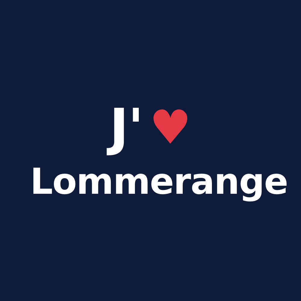 T-shirt personnalisé Lommerange — design J'aime Lommerange