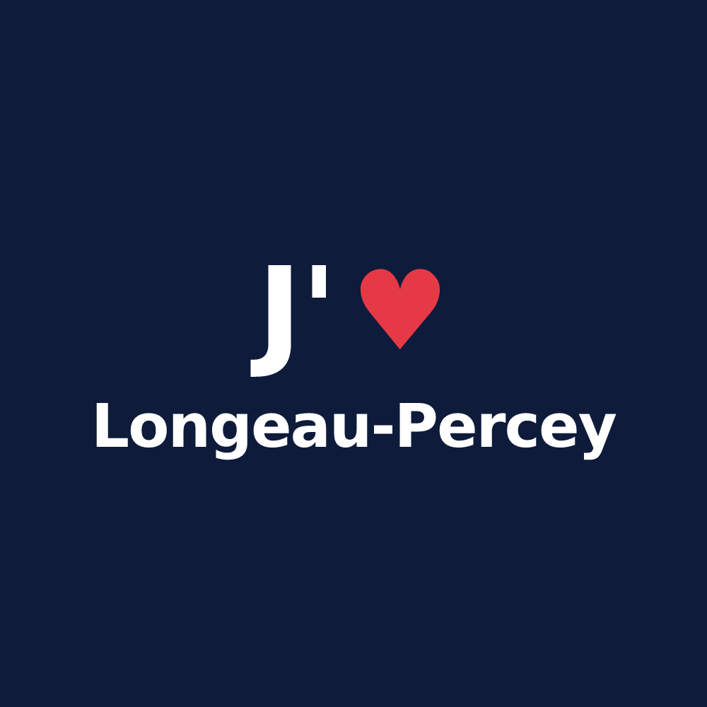 T-shirt personnalisé Longeau-Percey — design J'aime Longeau-Percey