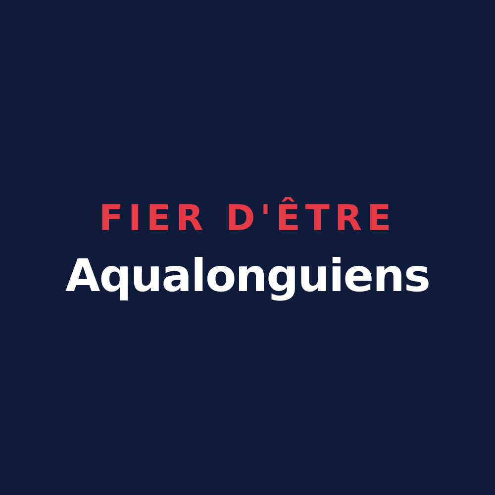 T-shirt « Fier d'être Aqualonguiens » — design pour Longeau-Percey
