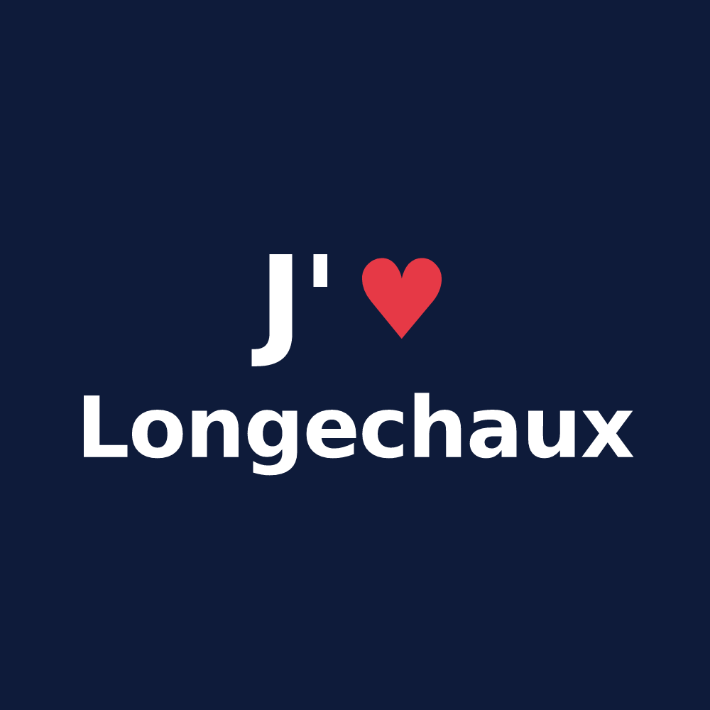 T-shirt personnalisé Longechaux — design J'aime Longechaux