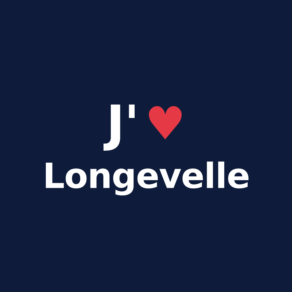 T-shirt personnalisé Longevelle — design J'aime Longevelle