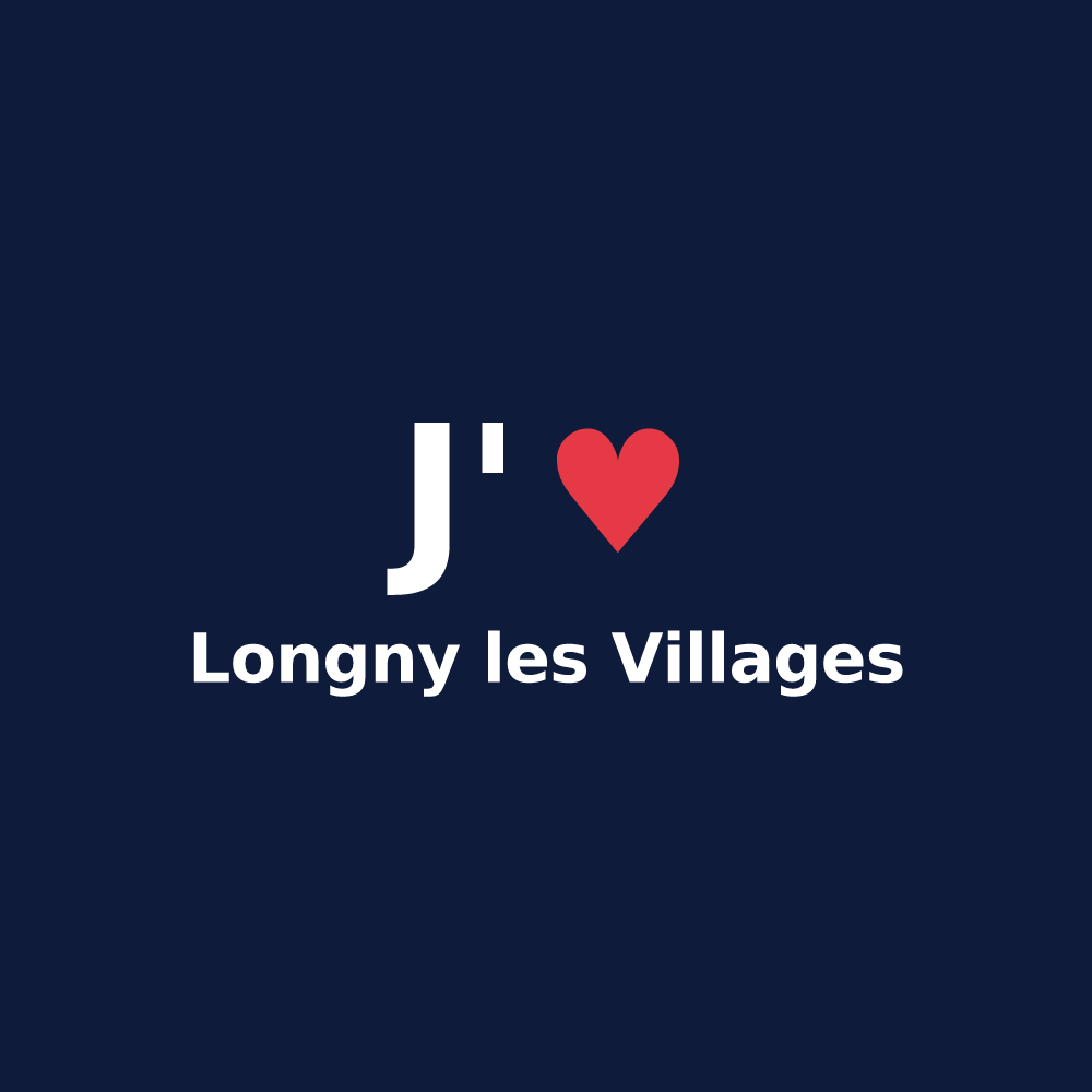 T-shirt personnalisé Longny les Villages — design J'aime Longny les Villages