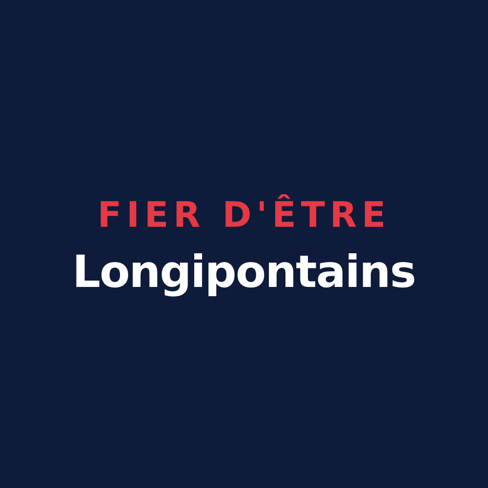 T-shirt « Fier d'être Longipontains » — design pour Longpont-sur-Orge