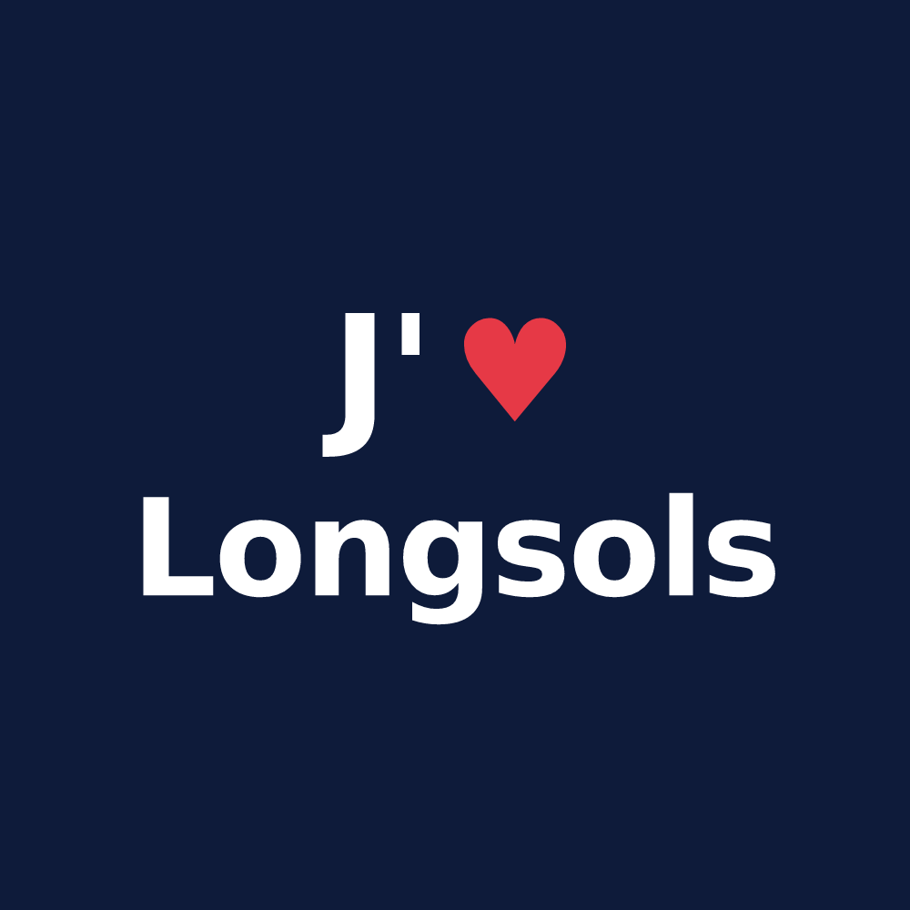 T-shirt personnalisé Longsols — design J'aime Longsols