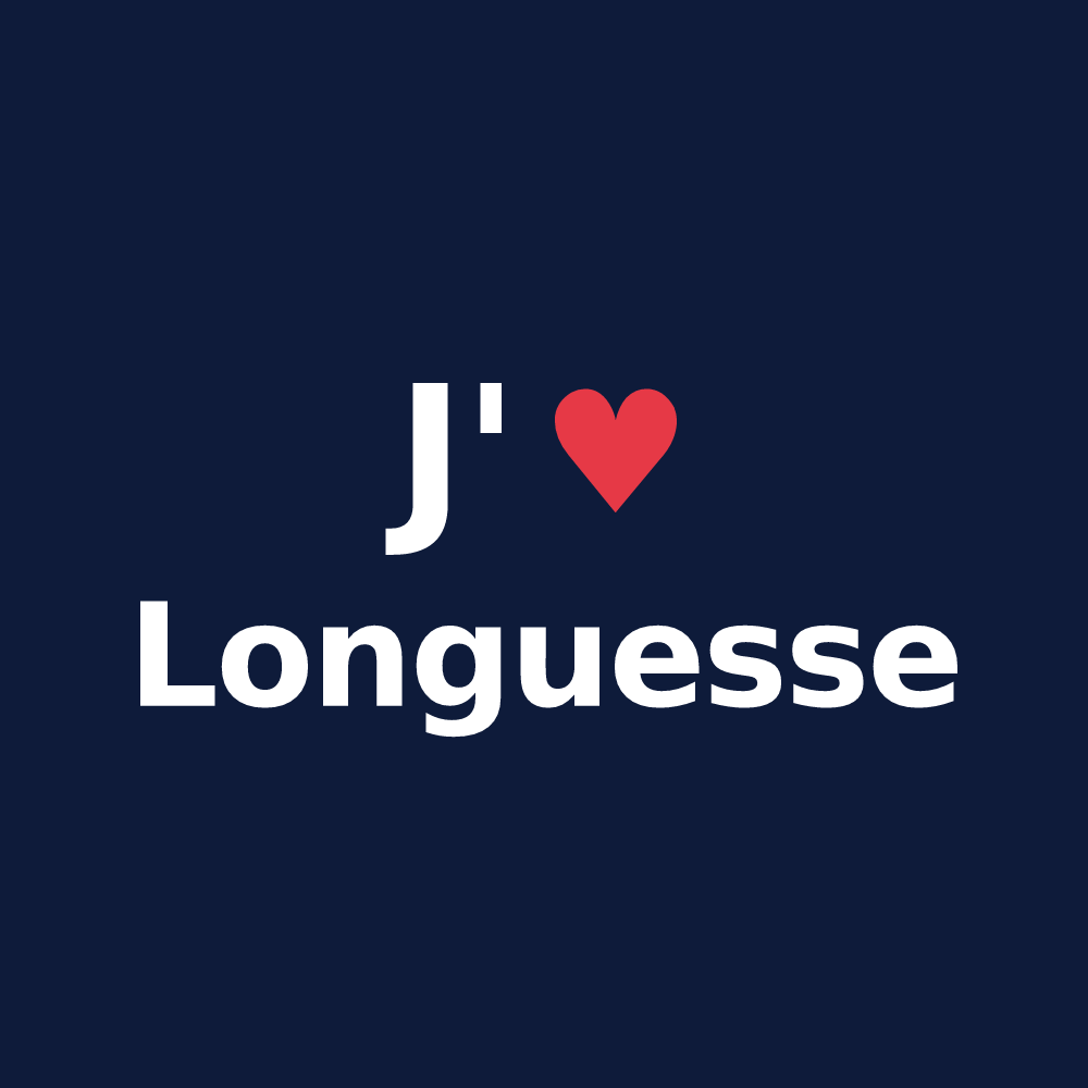 T-shirt personnalisé Longuesse — design J'aime Longuesse