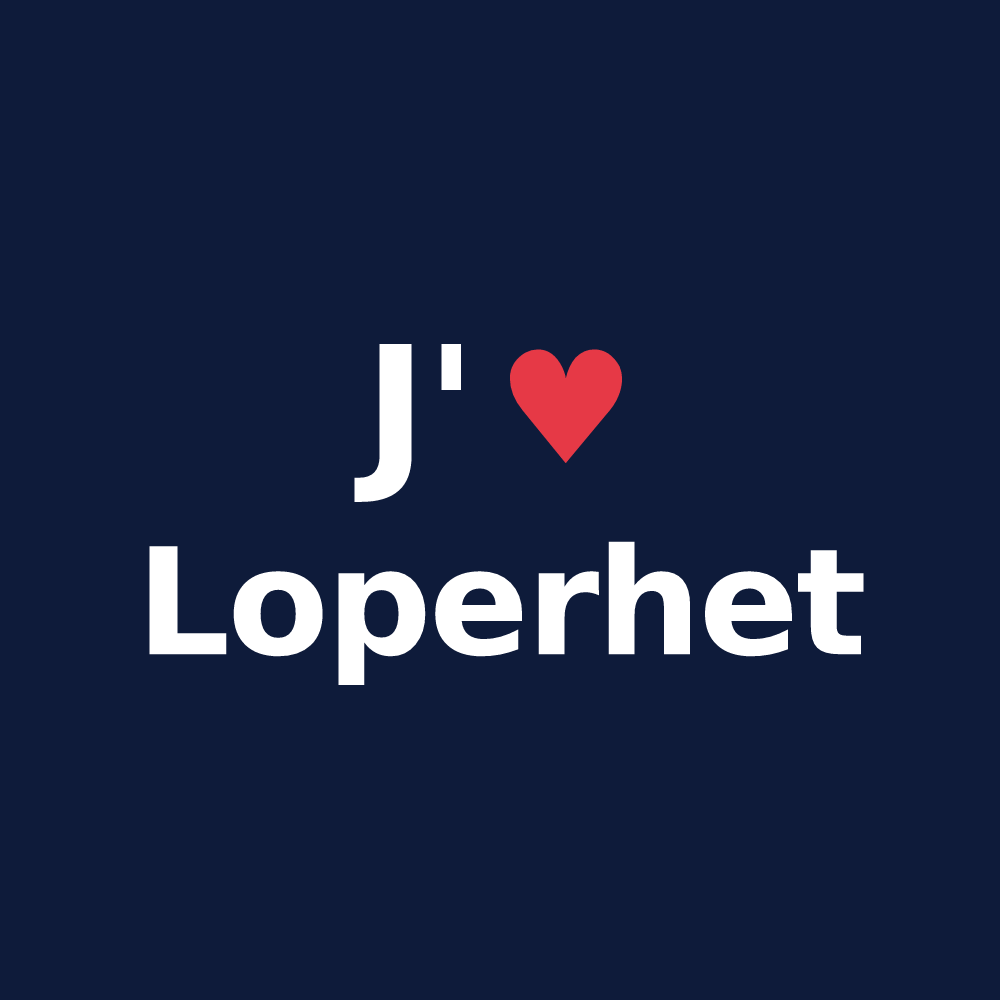 T-shirt personnalisé Loperhet — design J'aime Loperhet