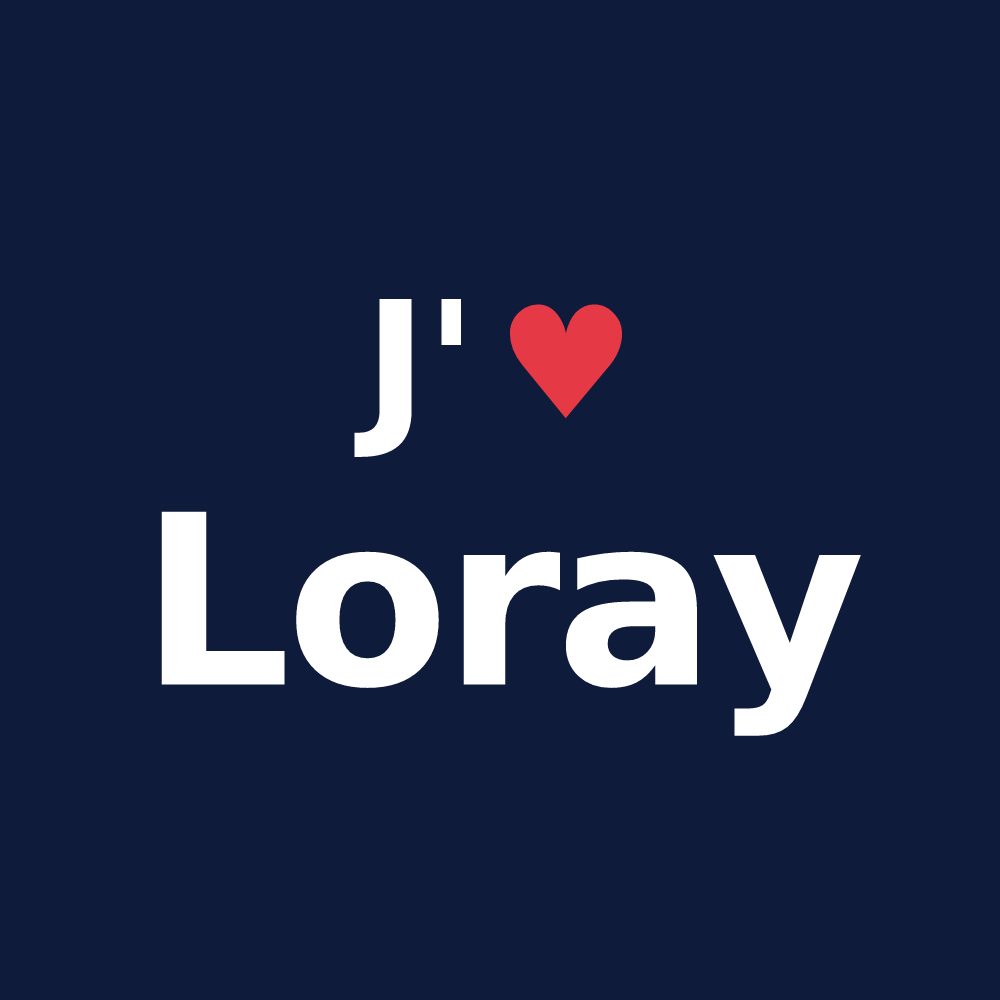 T-shirt personnalisé Loray — design J'aime Loray
